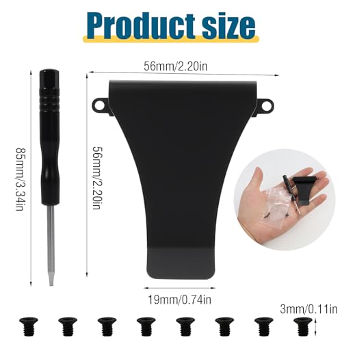 Wallet Money Clip Accessories Kit Compatible with The Ridge RFID Minimalist Metal Wallets, Repair Parts Set Includes Replacement Parts with Screws, Cash Strap and Screwdriver2