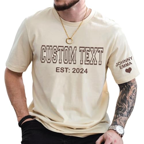 Love Signal Custom Embroidered Dad Shirts - Personalized Grandpa Gift for Men, Papa Shirts with Kid's Name, Father Day Shirt