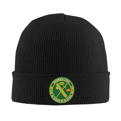 Gorro de Abrigo Unisex Gorros Tejidos con Emblema de la Guardia Civil Española Gorro de otoño e Invierno Gorros cálidos con Escudo de Armas Gorro para Mujer y Hombre Regalo de Deportes al Aire Libre