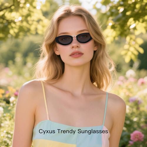 Cyxus Cat Eye Sunglasses for Women, Trendy Sunglasses Womens UV Protection for Driving, Outdoor, Daily Use2