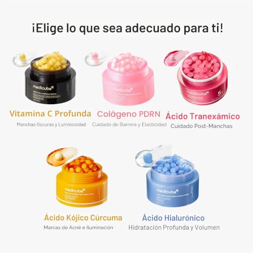 Miniatura 6 de medicube Capsule Cream with Deep Vitamin C | Crema con Cápsulas de Vitamina C, Luminosidad y Piel de Aspecto Más Uniforme, Textura Gel Hidratante, Cosmética Coreana, 55 g
