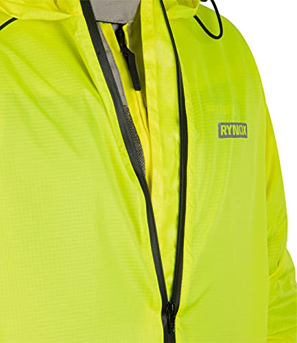Image of Rynox H2GO rain liner over armored riding jacket (4XL,Please read guidelines for sizing in description)