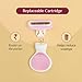 Carmesi Body Razor Mini for Women | 5-Blade Precision Shaving | Aloe Vera & Vitamin E Lubrication Strip | Travel Case Included | Smooth, Gentle Hair Removal for Sensitive Skin