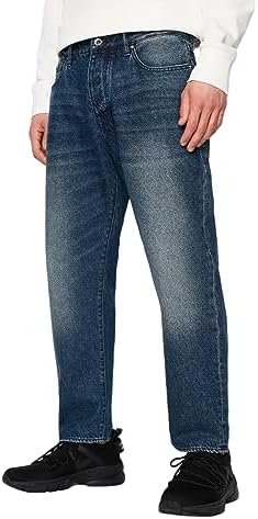 Armani Exchange Men's J71 90s Baggy Ankle Fit Non Stretch Cotton