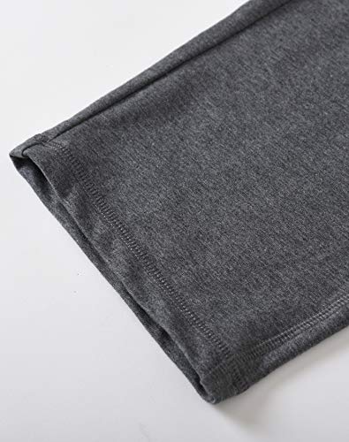 Calça de moletom feminina Weintee de malha capri com bolsos, Granite Heather, Large