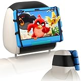 afontoto Tablet Holder for Car Headrest, [Anti-Slip] iPad Holder for Car Backseat 2024, Road Trip Essentials Adjustable Car Tablet Mount Back Seat for Kids, Fits 7-12.9'' Tablets (1 Pack Black)