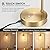 2 Pack Cordless Table Lamp Rechargeable Gold, 8000mAh Battery Operated Table Lamps with Remote Control, Touch Dimmable Bedside Lamps with Glass Shade, Portable Wireless Lamp for Bedroom, Living Room