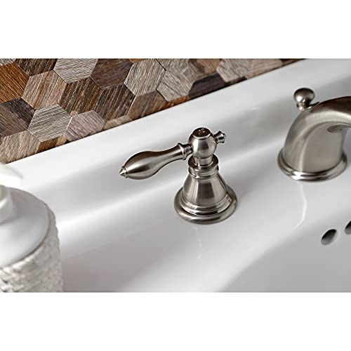 Kingston KB968ACL Widespread Bathroom Faucet, Brushed Nickel by Kingston Brass - Used condition - Image 2