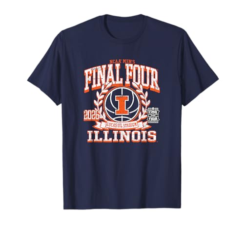 Illinois Illini Final Four 2026 Mens Basketball Vintage Tees T Shirts for Men and Women