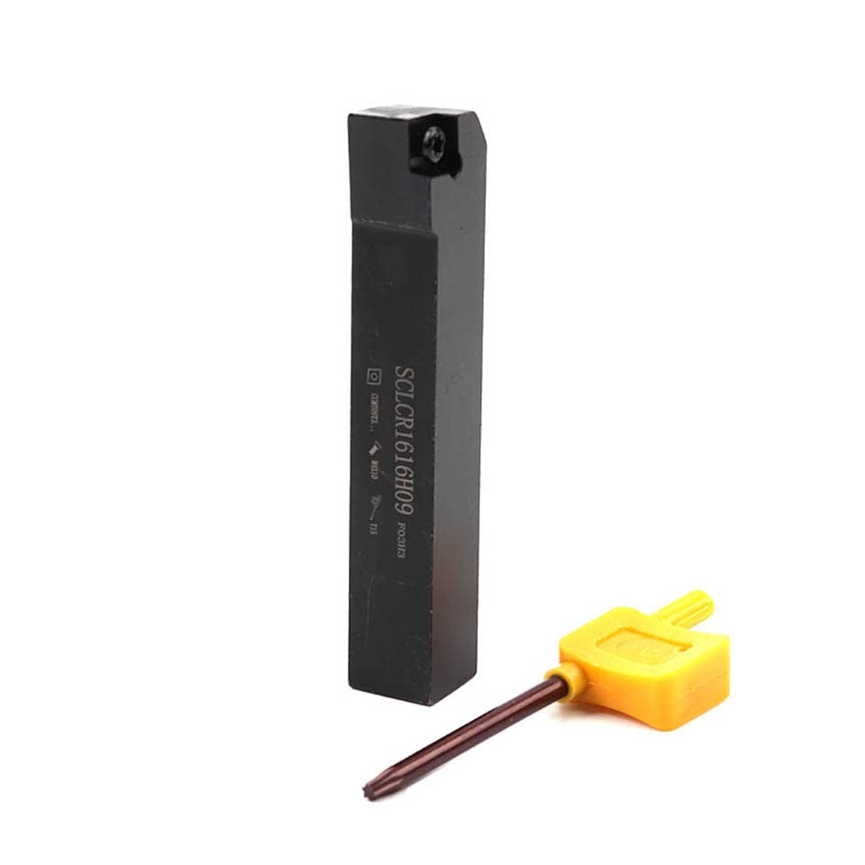 1pc SCLCR SCLCL 20mm SCLCR2020K09 SCLCL2020K09 1616H09 2525M09 CNC Cutting Cabride Inserts External Turning Tool Holder Cutter(SCLCR,0808F06)