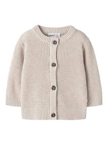 Name IT Child - Chaqueta de Punto para niños, Peyote Melange., 56 cm