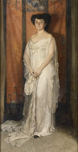 Toile Peinture Murale Portret Van Mevrouw Aux Finitions Abstraites Titulaire