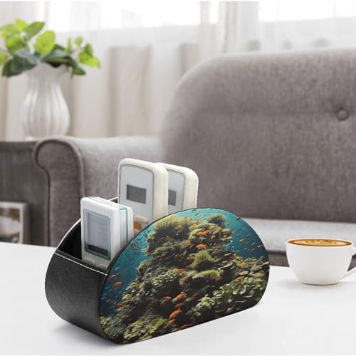 Support de télécommande Biodiversity en cuir synthétique pour libérer de l'espace sur le bureau