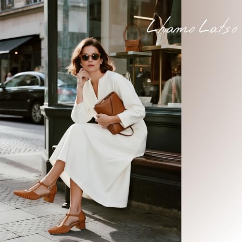 Closed Toe Heels for Women Dressy Low Chunky Heel Square Toe Mary Jane Pumps Dress Shoes for Wide Feet Daily Casual2