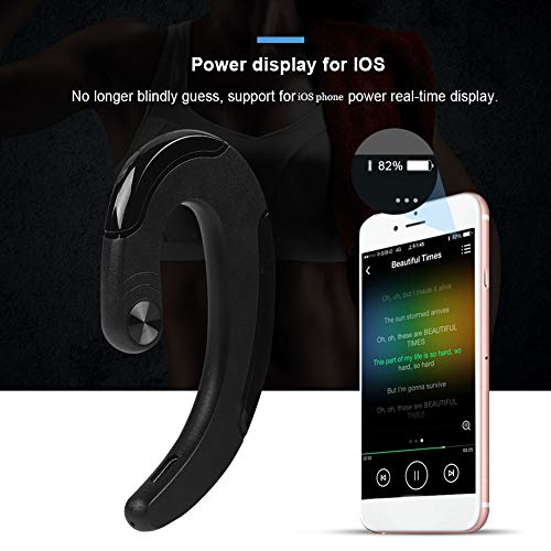 Auricular Bluetooth con gancho para oído negro miniatura 6
