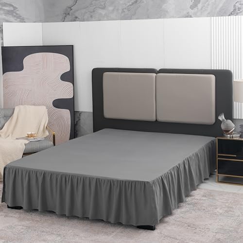 Image of Bed Skirt Full Size 16 Inch Drop Ruffled Bed Skirt with Split Corners