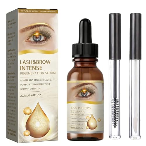 Huile de ricin bio pour cil, sourcils, ongles, renforcement des cils avec brosse à cils, 20 ml