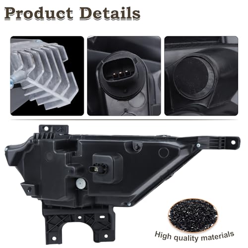 KAMDKI Left Driver Side LED Fog Light Compatible for 2021 2022 2023 Ford F150 F-150 Front Bumper Light W/Bulbs W/O Wiring Harness Driving Lamp Assembly LH FO2592259 19629200 ML3Z15201C by KAMDKI - Image 4