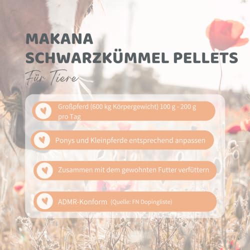Makana Schwarzkümmel Pellets / Granulat, 3 x 1,5 kg Siegelrandbeutel (3 x 1,5 kg)