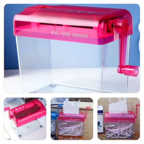 Trituradora manual de papel pequeña TIDTALEO para oficina y material plástico escolar 5