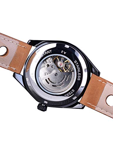 FORSINING 3D Blue Hardlex Glass Mens Transparent Sport Casual Mechanical Automatic Wrist Watch Top Brand Luxury