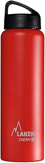 Laken Çelik Klasik Termos Şişe 1 Lt Kırmızı