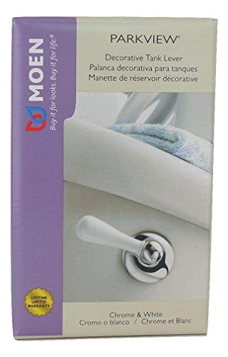 Moen DN8601 Parkview Decorative Tank Lever, Chrome and White
