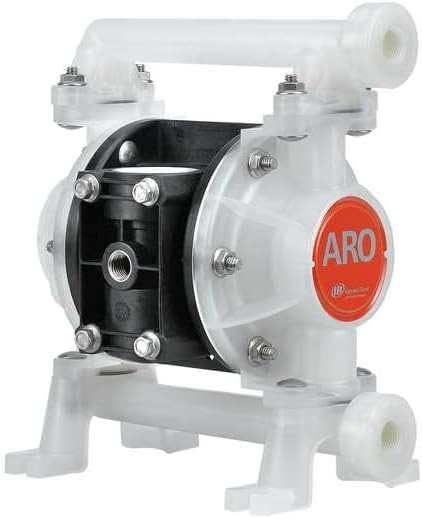 PD03P-APS-0JC - ARO Pumps 3/8" Non-Met Dia Pump ARO Pumps Diaphragm Pump, 3/8" Compact Series, Polypro Center Section, 8-18 Nptf-1 Fluid Conn, Single Port Cap/Manifold, Stainless Hardware, Nitrile Duckbill Valve, Hytrel Diaphragm.