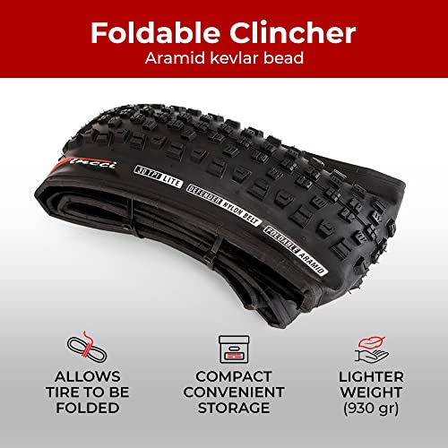 Fincci Pair 27.5 X 2.35 Inch 60-584 Foldable Tires For Road Mountain Mtb Mud Dirt Offroad Bike Bicycle (Pack Of 2) #TOP4