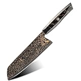 Vg10 Kupfer Japanisches Damastmesser-Set aus 37-lagigem Stahl, Küchenkoch, Steak-Allzweckmesser,...