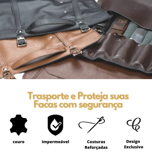 Case para Facas de Couro