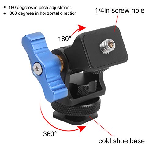 Qqmora Głowica Kulowa Cold Shoe z Odłączanym Adapterem