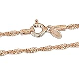 HYPOALLERGEN - Diese modische Kette aus Sterling Silber von Amberta ist nickelfrei und Hypoallergen. Sie müssen sich also keine Sorgen um Hautirritationen und Ausschlag machen.