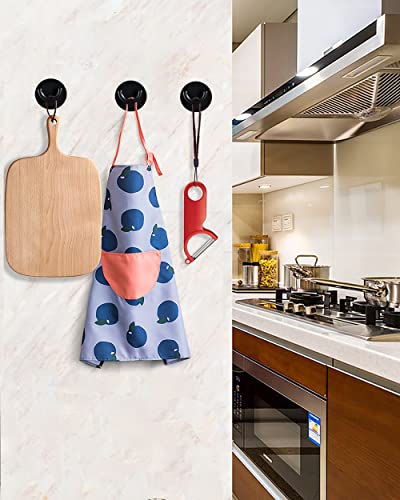 Qiiaoo 4 Pack Adhesive Hooks Heavy Duty, Waterproof Aluminum Alloy Wall Door Hooks Mount For Bathroom Bedroom Shower Stall, Hanging Clothes Coat Hat Bag Towel Robe Dressing Gowns Headset #TOP6