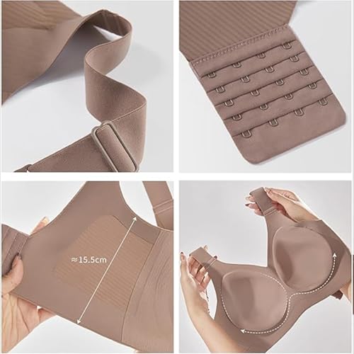 Submarinen-S Bra, Recentof Bra, Women's Ribbed Adjustable Wireless Bras, Wide Side Wings Sculpted Curves 7