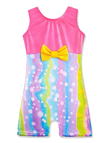 HOZIY Gymnastics Leotards for Girls Sparkly Biketard Mermaid Green Red Hot Pink Polka Dots