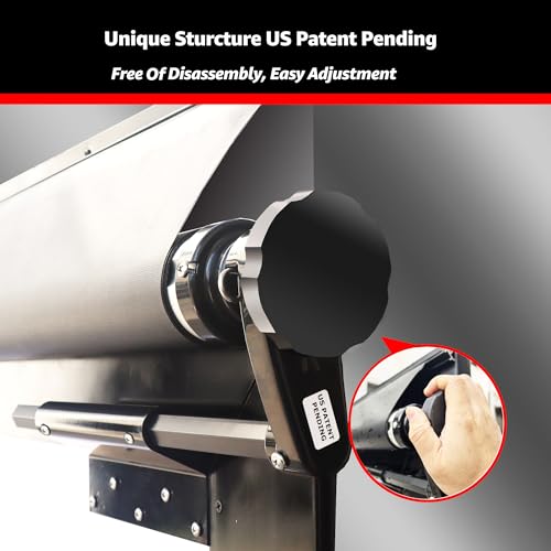 CLee Zen RV Slide-Out Awning Cover, Black, Universal Fit, Protective Slide Topper Full Set Assembly Solid Black, 13'6