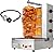 Shawarma Machine 3 Burners Shawarma Grill Machine Propane Doner Kebab Machine with Vertical Rotisserie Meat Catcher for Kitchen