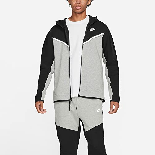 Tech Fleece Full Zip Hoodie - Black/Grey by NIKE3