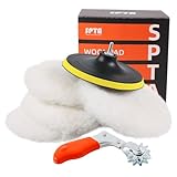 SPTA 5 Pièces 150mm Bonnets de polissage + Disque de Polissage Éponge de Polissage en La...