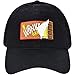 Concept One Wonka Bar Hidden Golden Ticket Embroidered Cotton Adjustable Baseball Hat with Curved Brim, Black, One Size