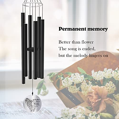 Image of ASTARIN Personalized 30 inch Bereavement Wind Chimes for Outside, Memorial Gift in Remembrance of a Loved One, Sympathy Gift for Loss of Mother Father Husband, Garden Patio Decor