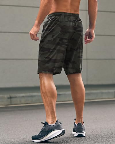 Image of G Gradual Men's Athletic Running Shorts with Zipper Pockets Quick Dry 7 inch / 5 inch / 9 inch Workout Gym Shorts for Basketball Hiking