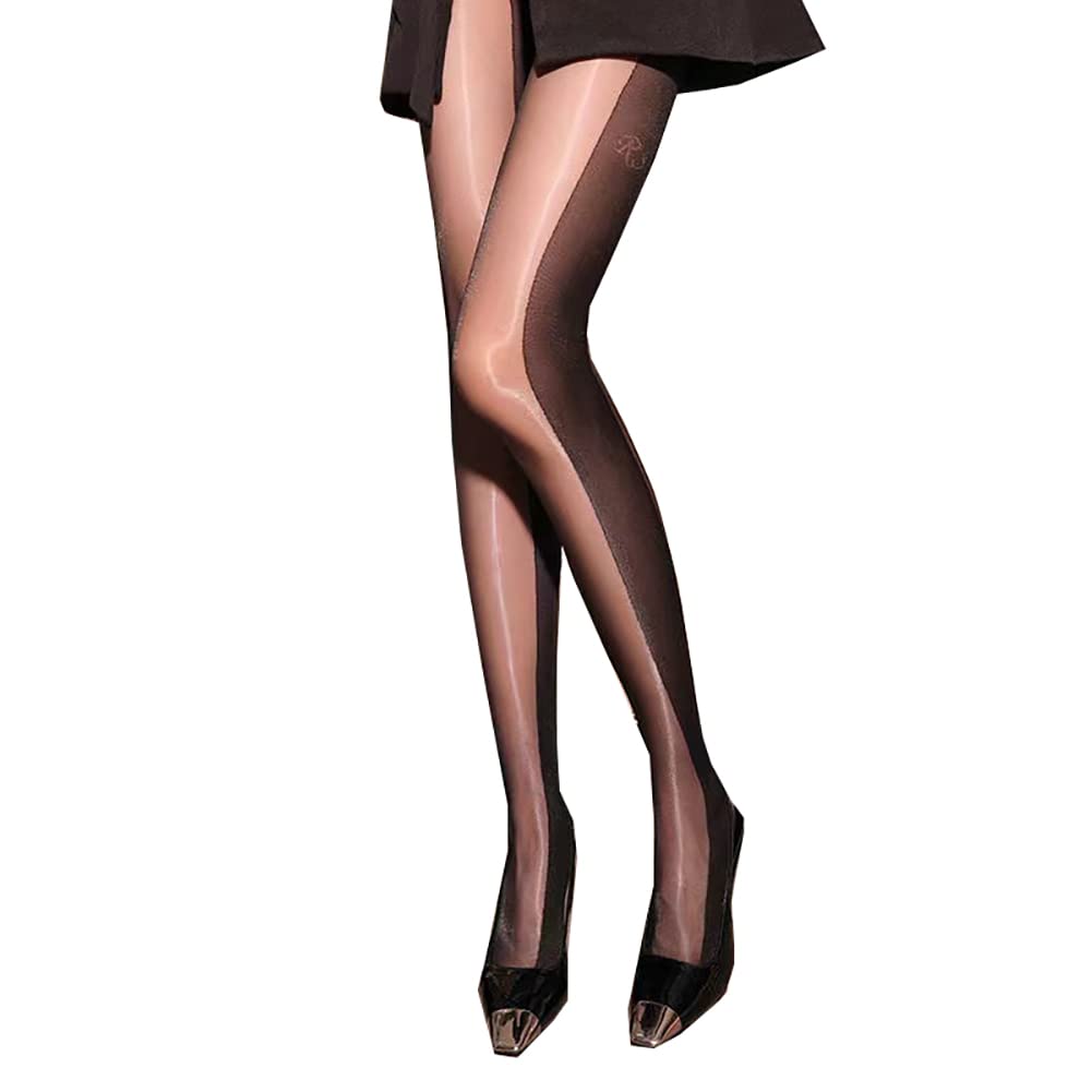 Atbsq Women's Sheer Tights Stockings Oil Shiny Stockings Pantyhose Silk Pantyhose Bar Dance