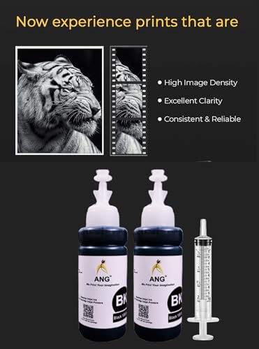Image of ANG Black Refill Ink Kit for HP Cartridge 805, 682, 802, 678, 901, 818, 21, 22, 680, 27, 703, 704, 803, 685, 862, 920, 808, 960 |200ML Black Ink + 1 Syringes