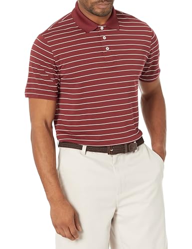 Image of Amazon Essentials Men's Moisture Wicking Golf Polo Shirt, Short Sleeve, Slim-Fit, Quick-Dry