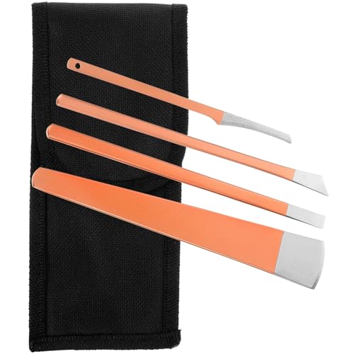 VICASKY Strumenti per Pedicure Coltelli per Cuticole Portatili Riutilizzabili Adatti per Pedicure Professionali e Domestiche Rimuovono la Morta e Levigano i Piedi