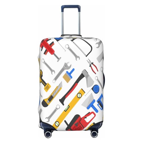 Work Tools Repair Carpentry Luggage Cover for Suitcase, Suitcase Cover Protector Fit 22-24 Inch Luggage Travel Accessories, M