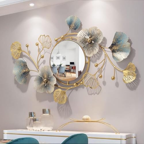 FUNTEREST Metal Decorative HD Clear Image Wall Mount Round Wall M...