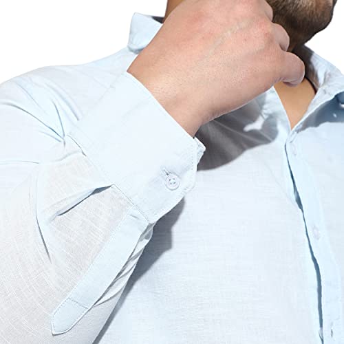 Image of CAHOOT Instafab Plus Men's Button Up Regular Fit Shirt for Casual Wear | Modern Clothing Shirt Crafted with Regular Sleeve, Comfort Fit & High-Performance for Everyday Wear